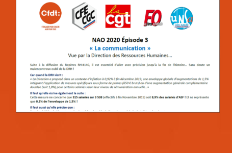 NAO 2020 : aucune OS ne sera signataire. Tract intersyndical