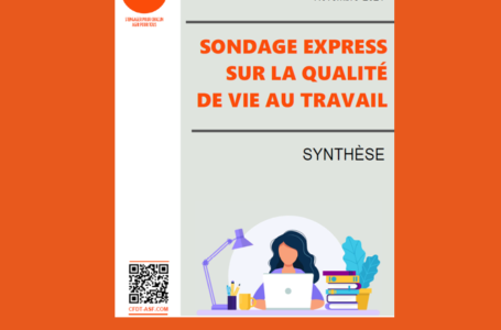 Sondage « qualité de vie au travail » des managers ASF