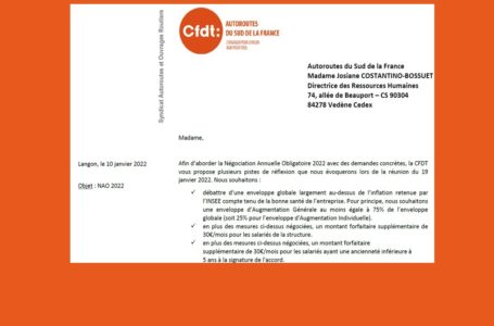 NAO 2022 : les revendications de la CFDT